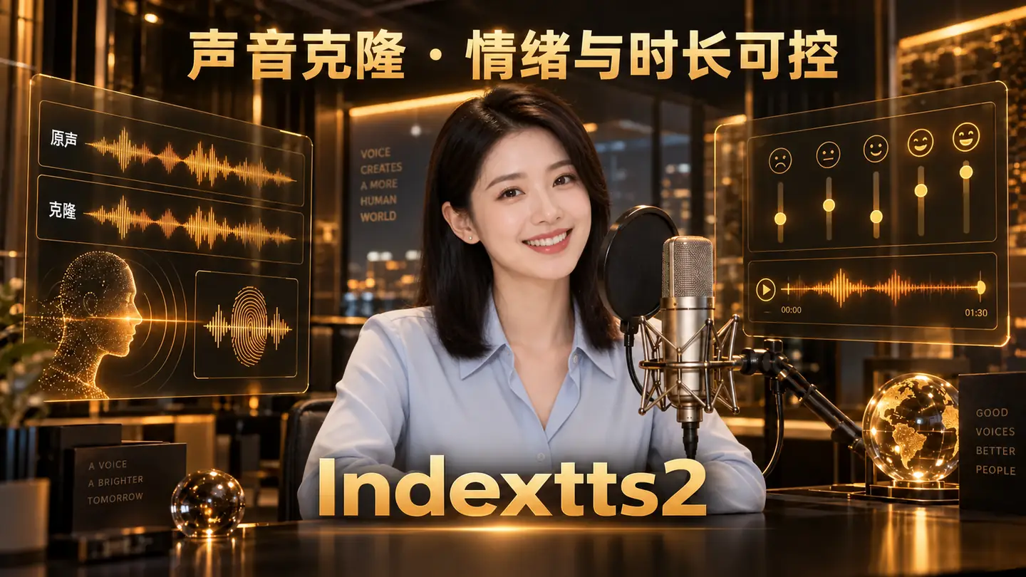 Indextts2 声音克隆,情绪与语音时长可控